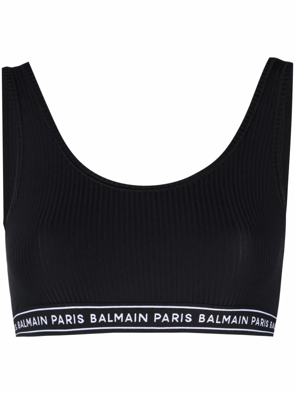 фото Balmain спортивный бюстгальтер с логотипом