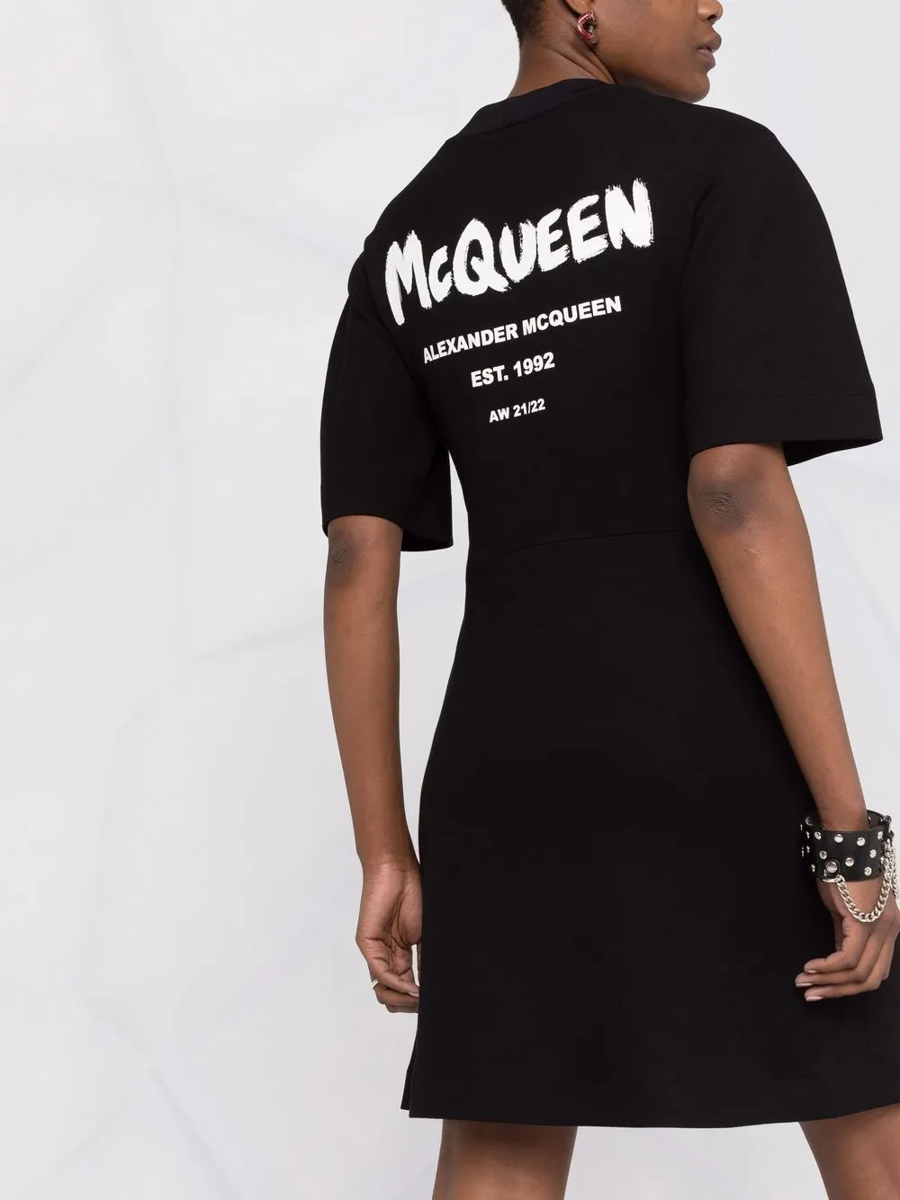 фото Alexander mcqueen платье мини с логотипом