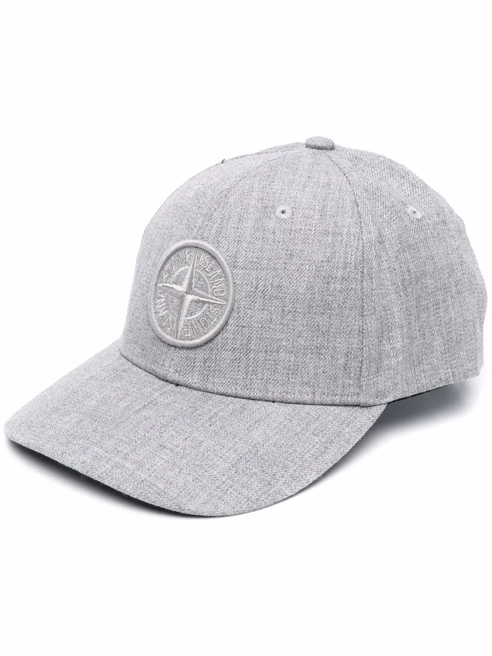 

Stone Island logo-patch cap - Grey