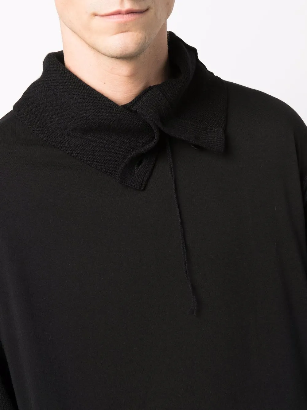 фото Yohji yamamoto толстовка с высоким воротником