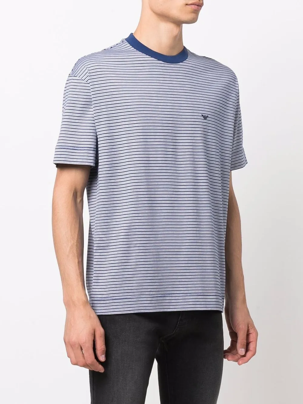 фото Emporio armani полосатая футболка