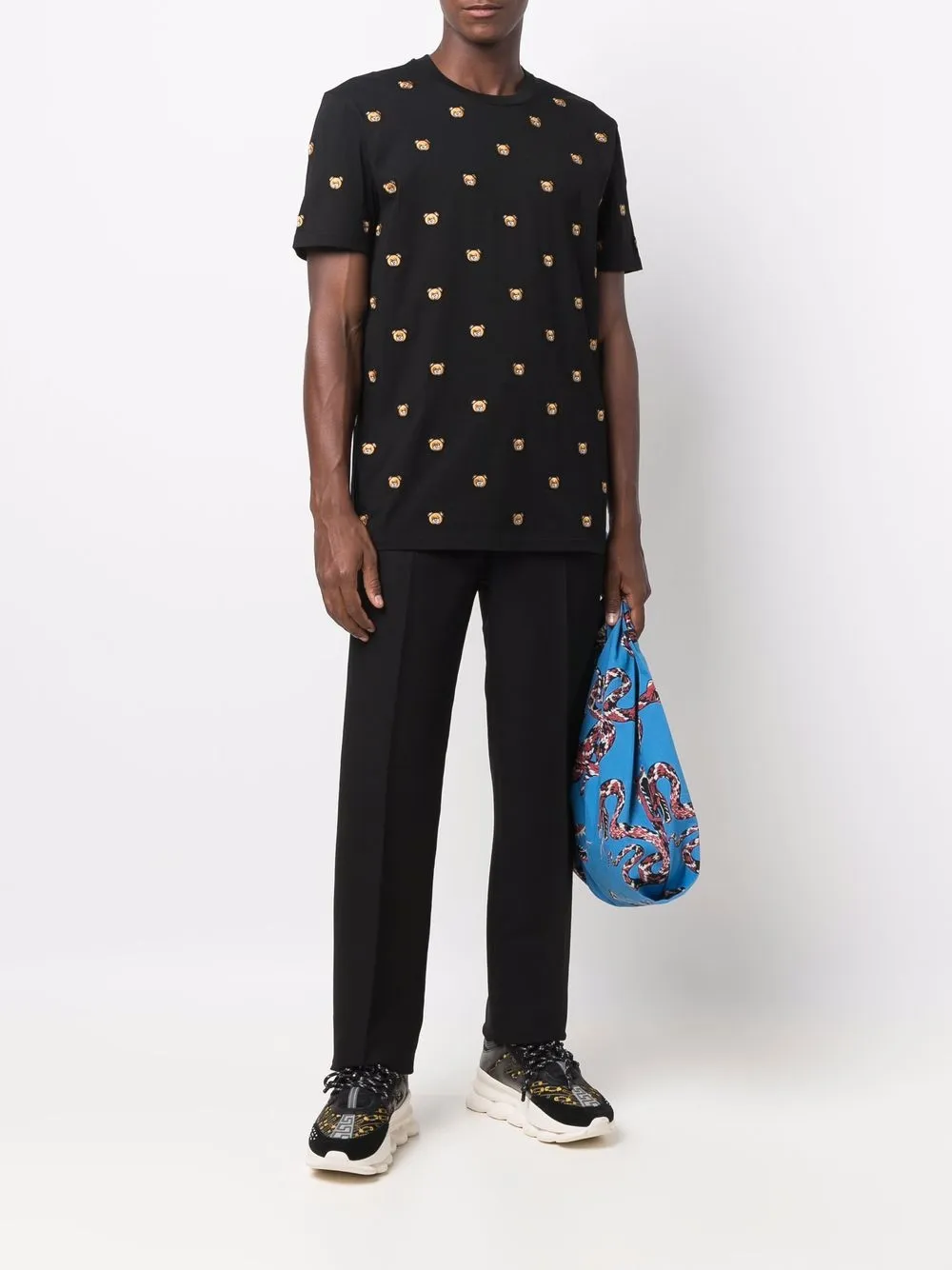 фото Moschino футболка с вышивкой