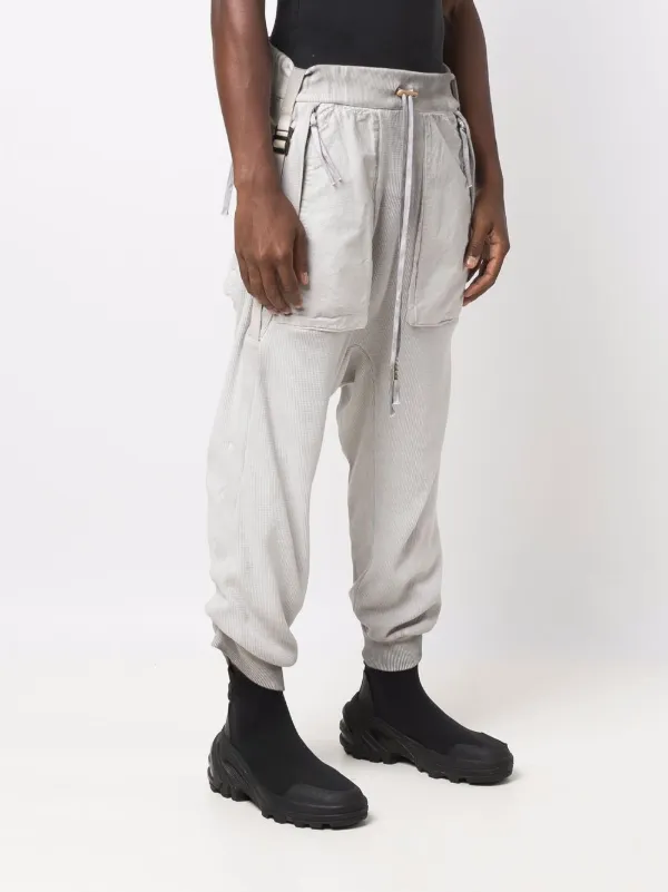 Boris サルエルパンツ Boris Bidjan Saberi ドローストリング サルエルパンツ | グレー