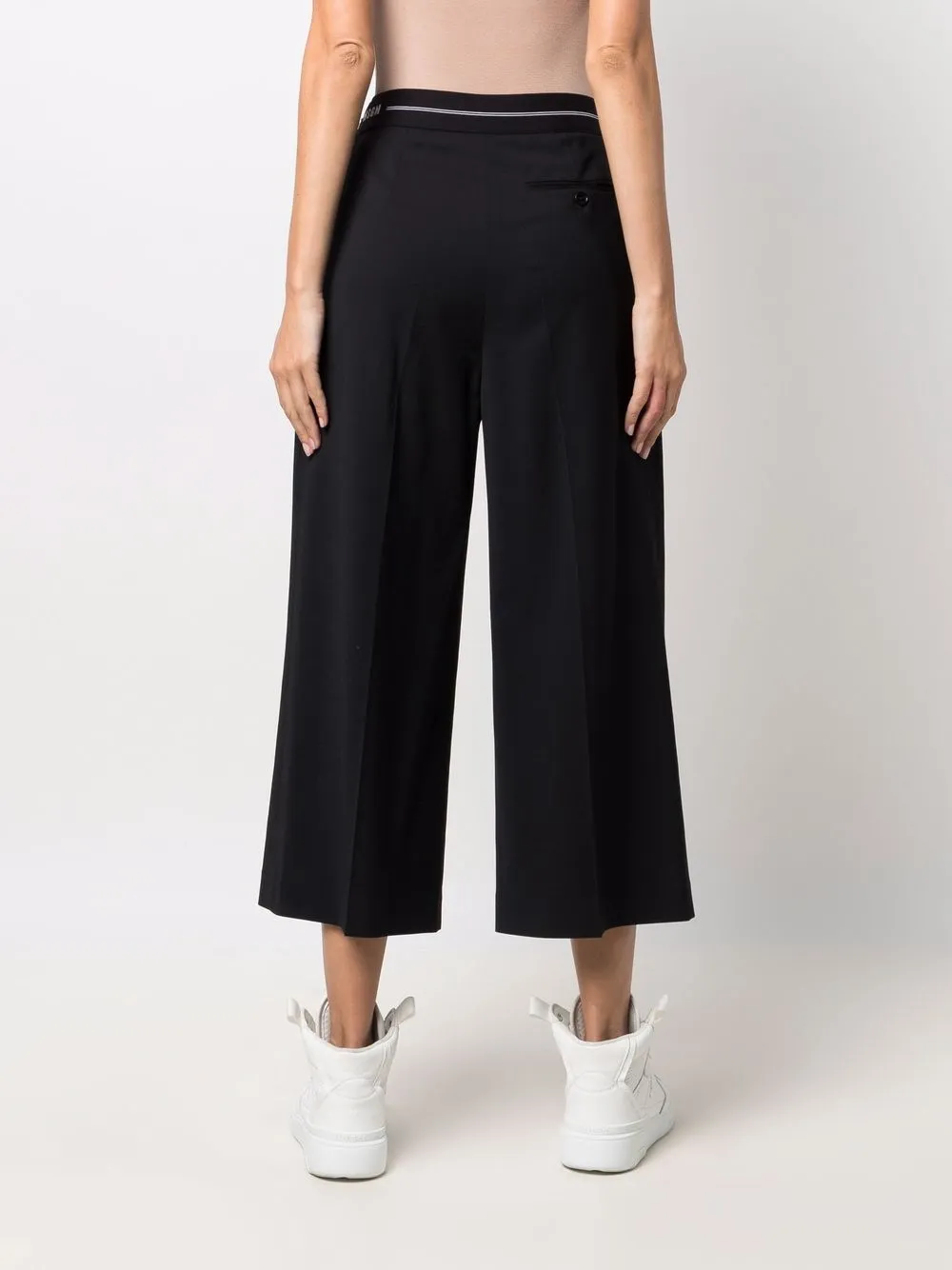 фото Msgm укороченные брюки с логотипом