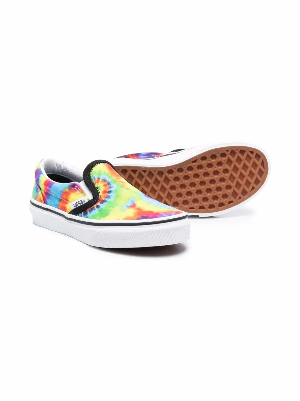 фото Vans kids кеды spiral с принтом тай-дай