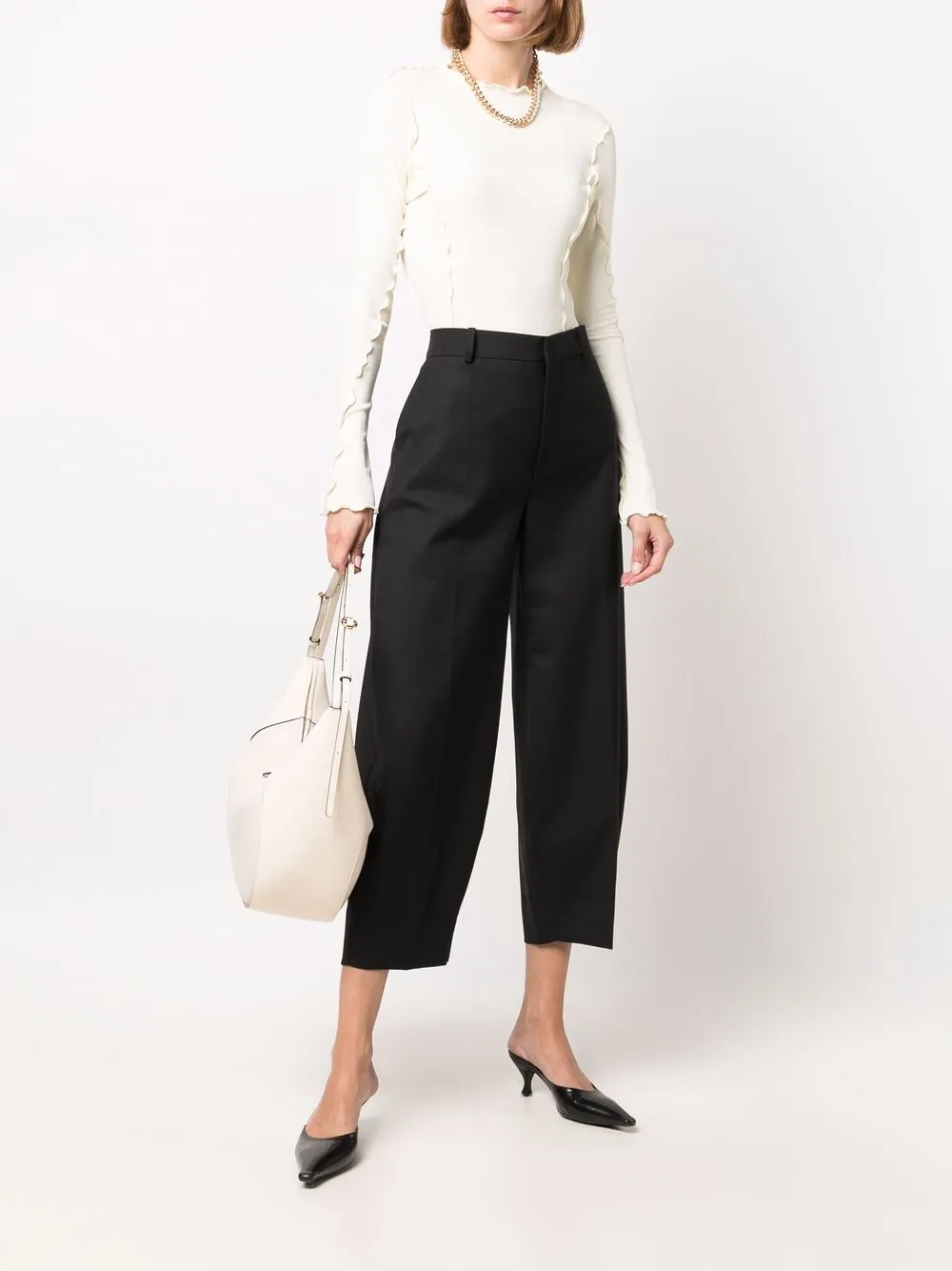 Rodebjer Cropped broek - Zwart
