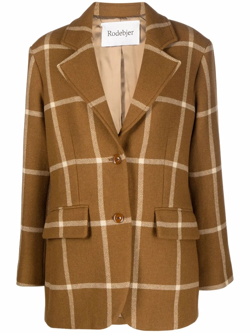 Rodebjer однобортный блейзер в клетку