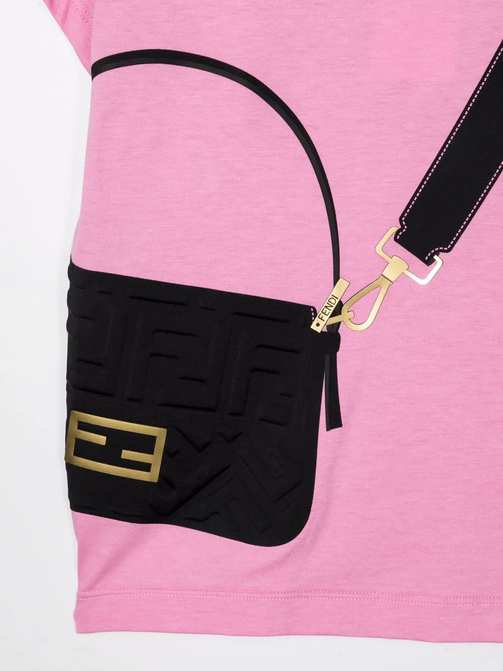 фото Fendi kids футболка с принтом