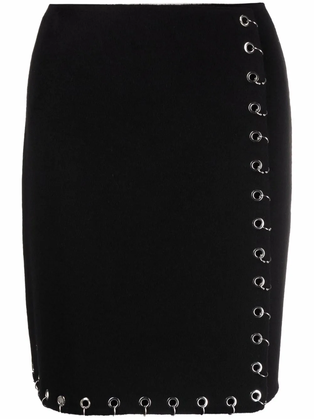 

P.A.R.O.S.H. falda con detalle de ojales - Negro