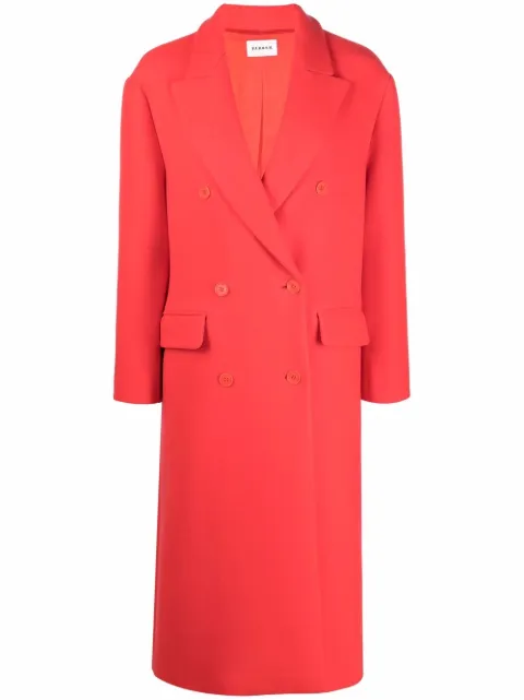 P.A.R.O.S.H. felted knit double-breast coat D430281LAYE - 0