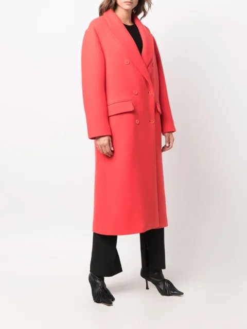 P.A.R.O.S.H. felted knit double-breast coat D430281LAYE - 2
