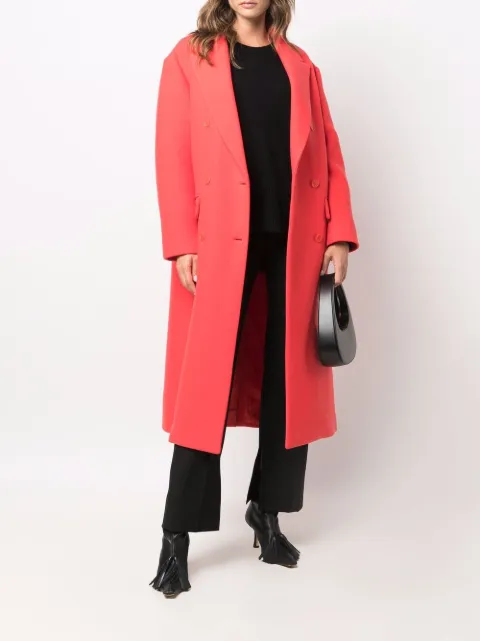 P.A.R.O.S.H. felted knit double-breast coat D430281LAYE - 1