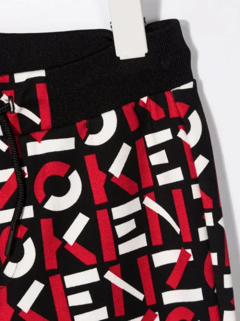 all over logo joggers