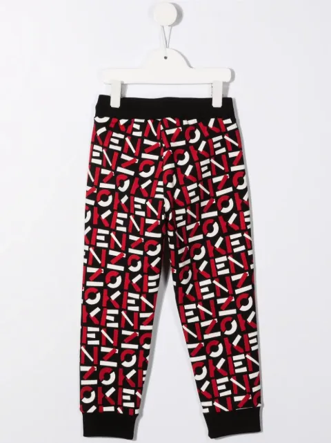 all over logo joggers