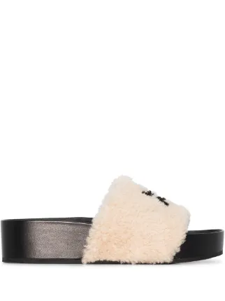 Givenchy sandals hotsell in shearling