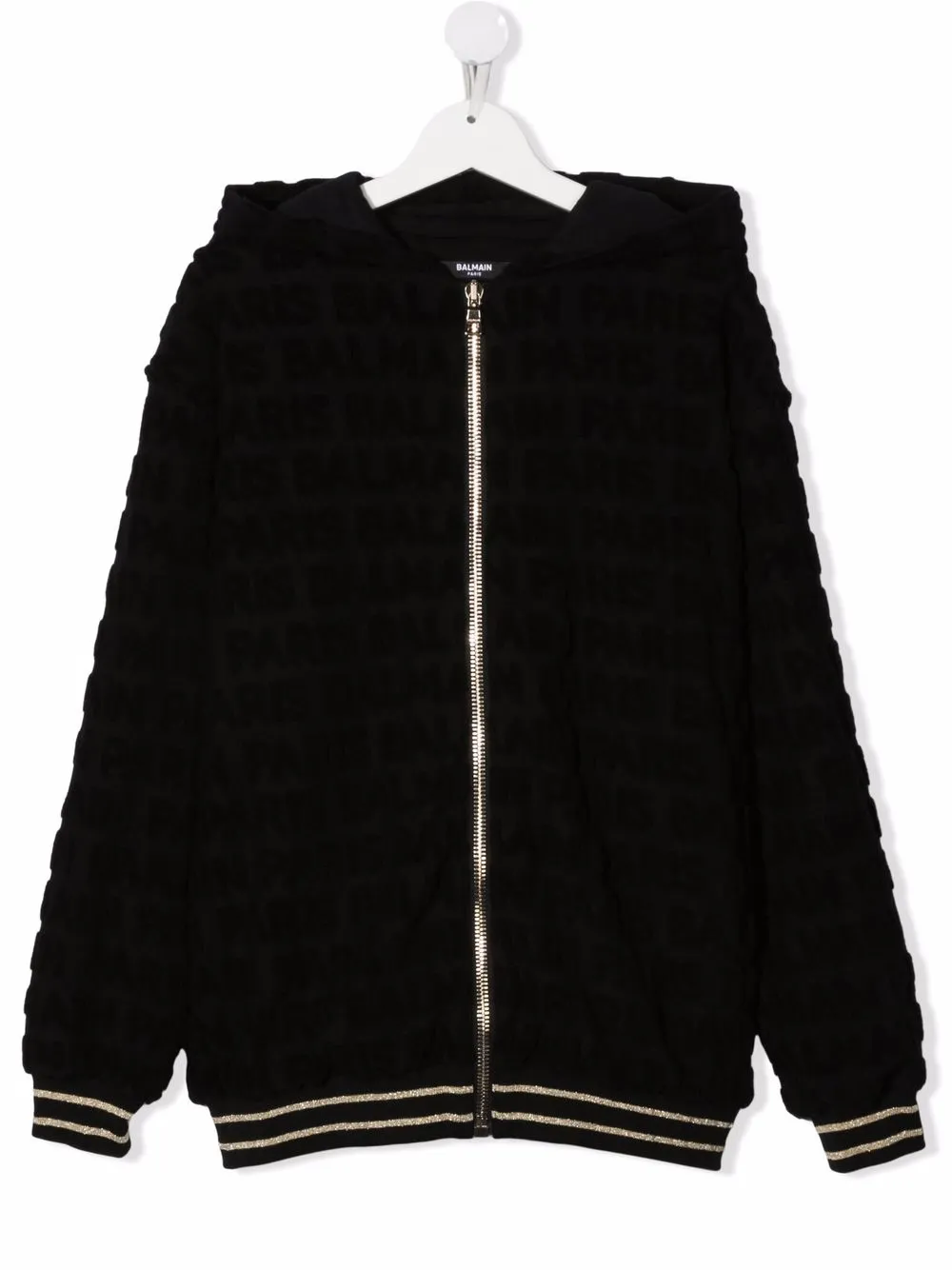 фото Balmain kids худи с контрастной отделкой