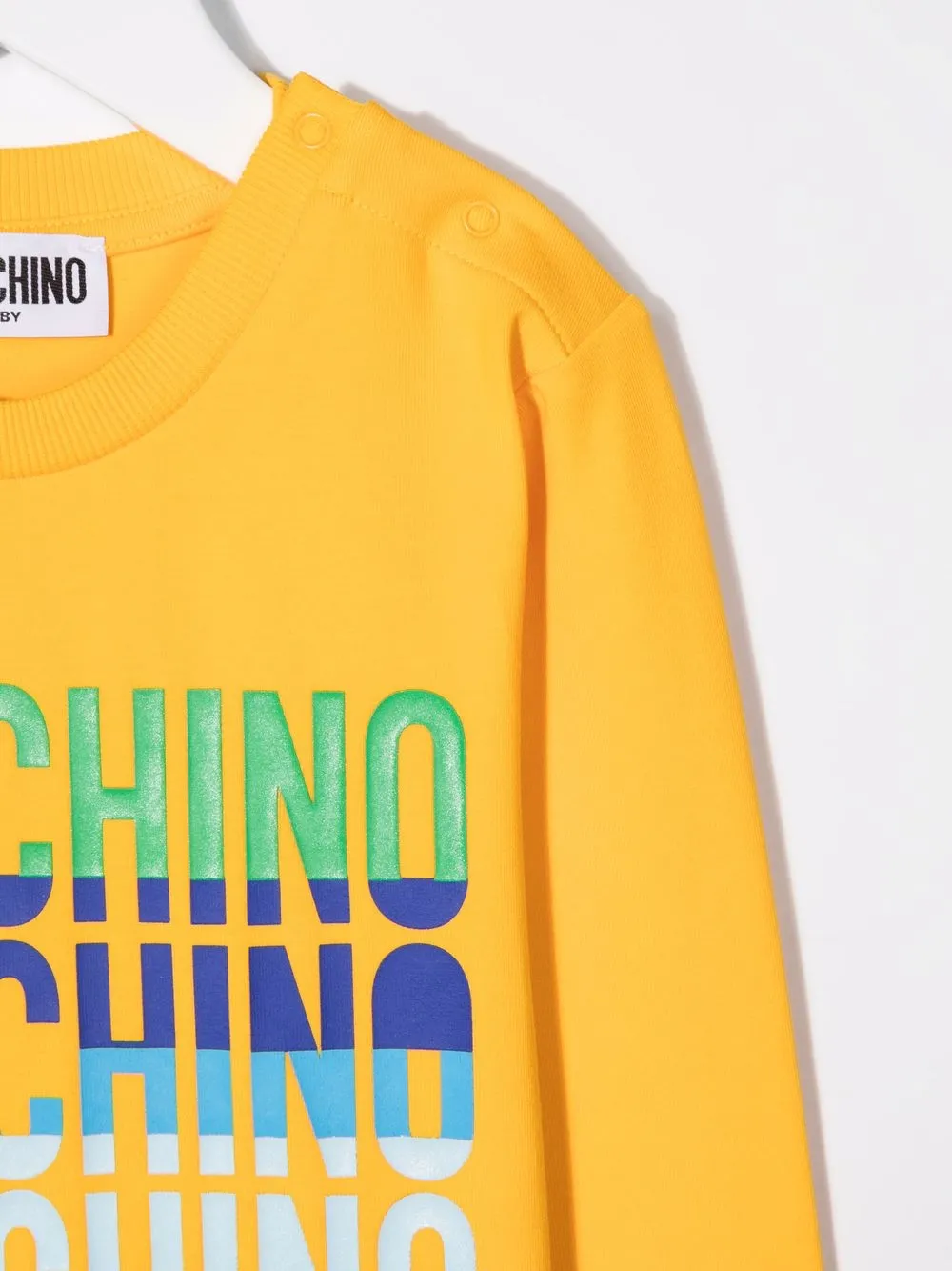 фото Moschino kids топ с длинными рукавами и логотипом