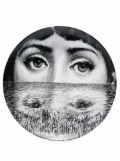 Fornasetti face-print plate - Black
