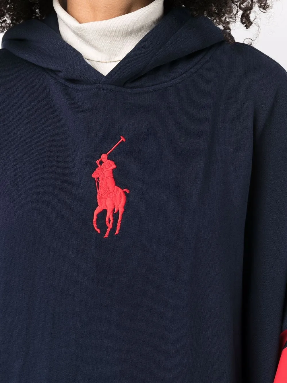 фото Polo ralph lauren пончо с капюшоном и отделкой в полоску