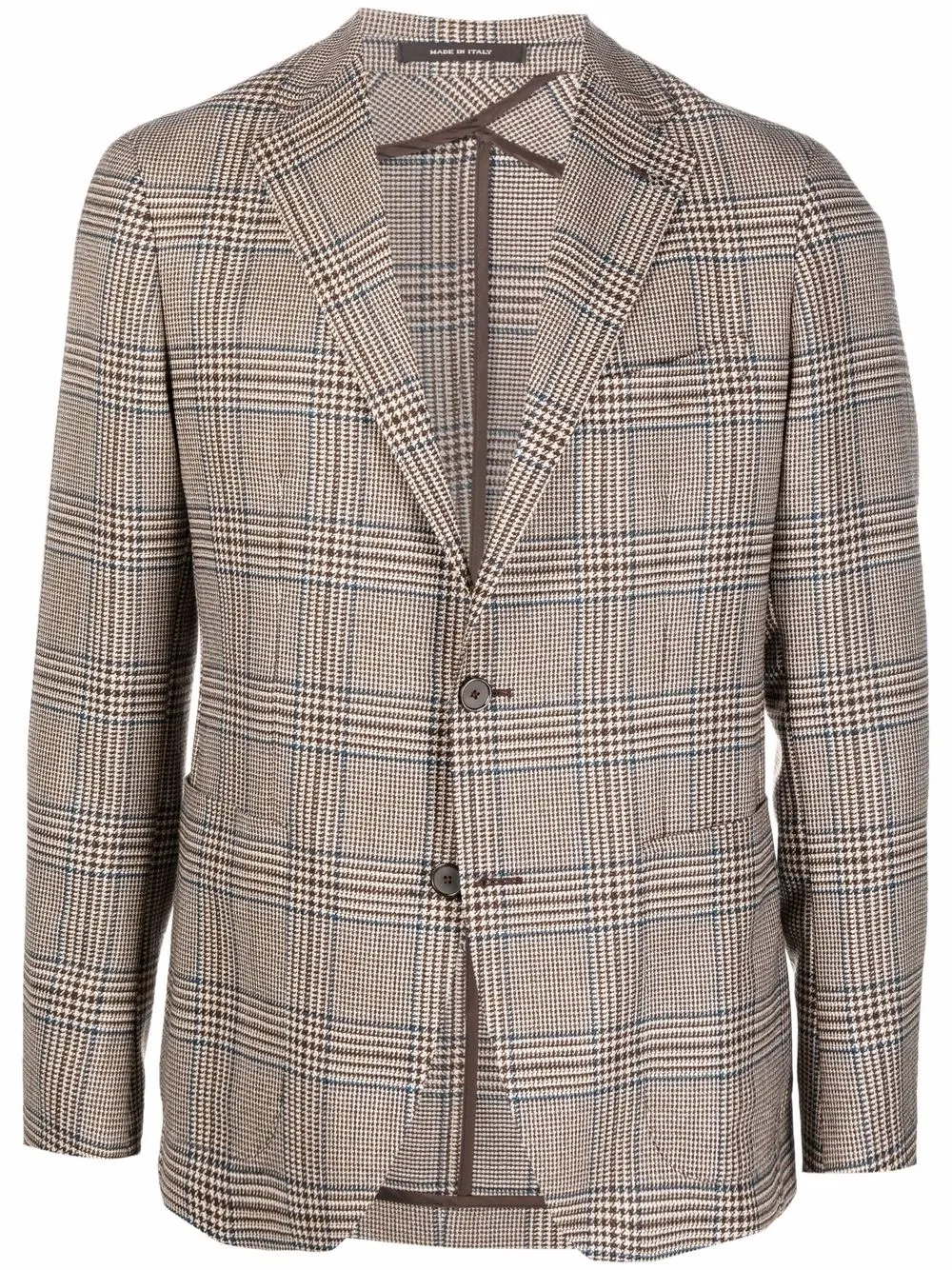 

Tagliatore blazer con motivo de cuadros - Marrón