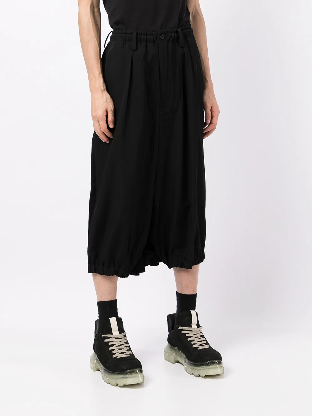 фото Yohji yamamoto укороченные брюки crow