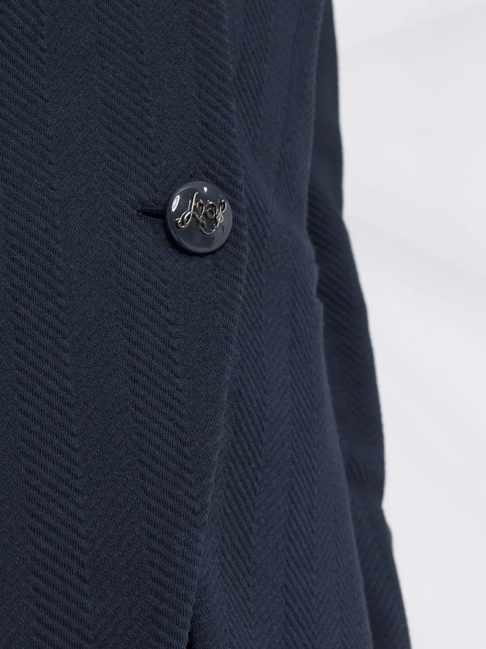 EMPORIO ARMANI SINGLE-BREASTED TWILL JACKET