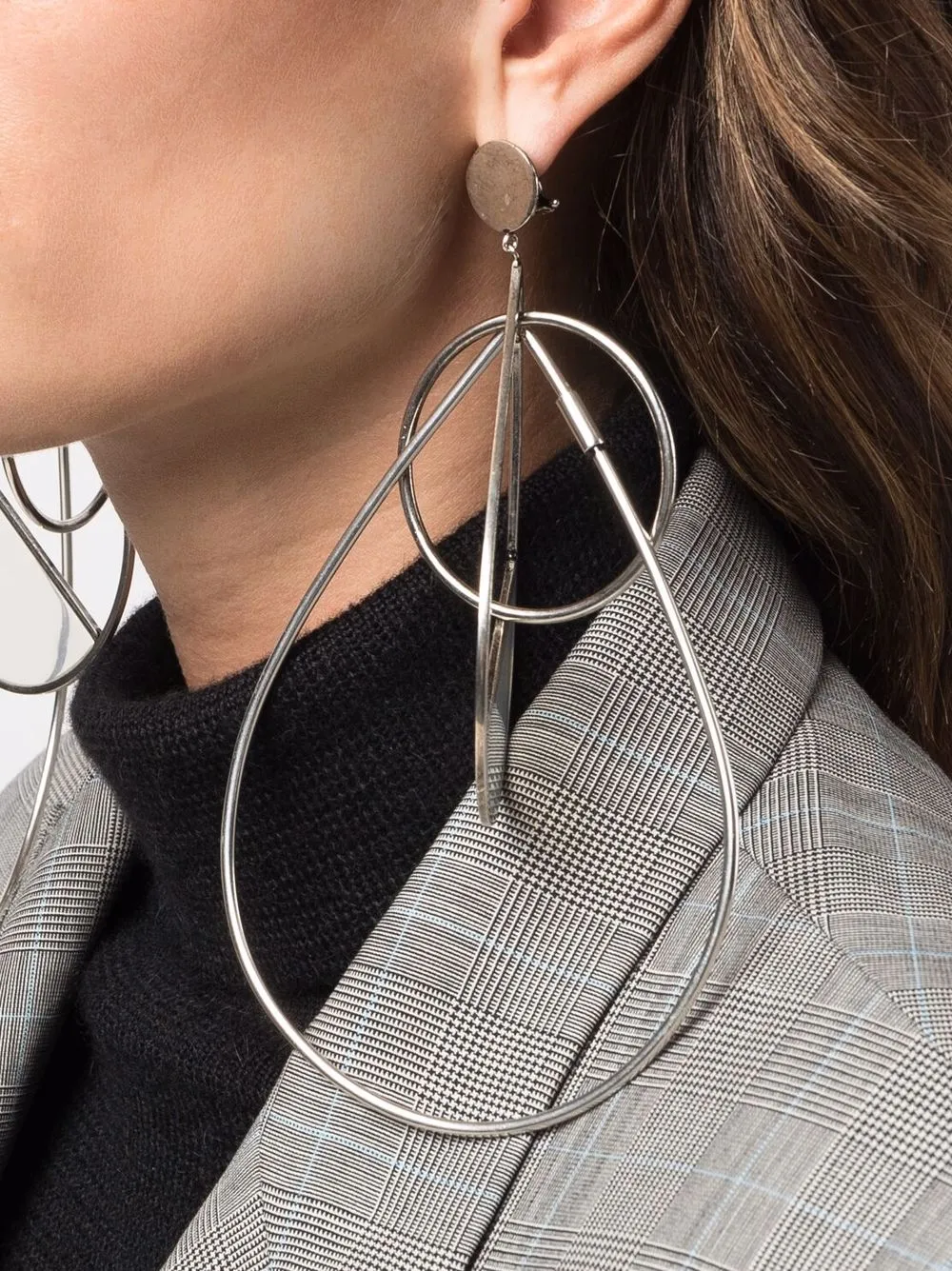 Krizia Oversized oorbellen - Zilver