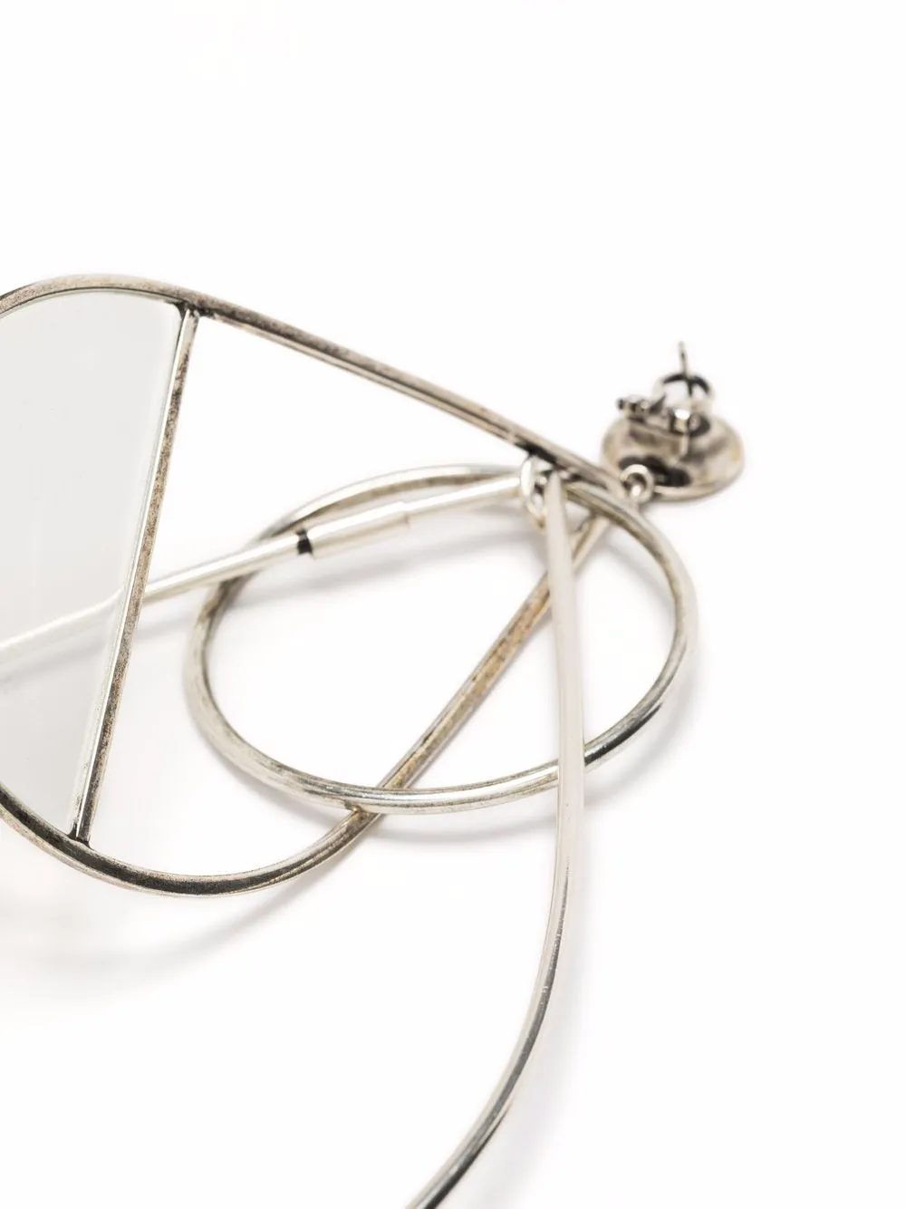 Krizia Oversized Drop Earrings In Metallic