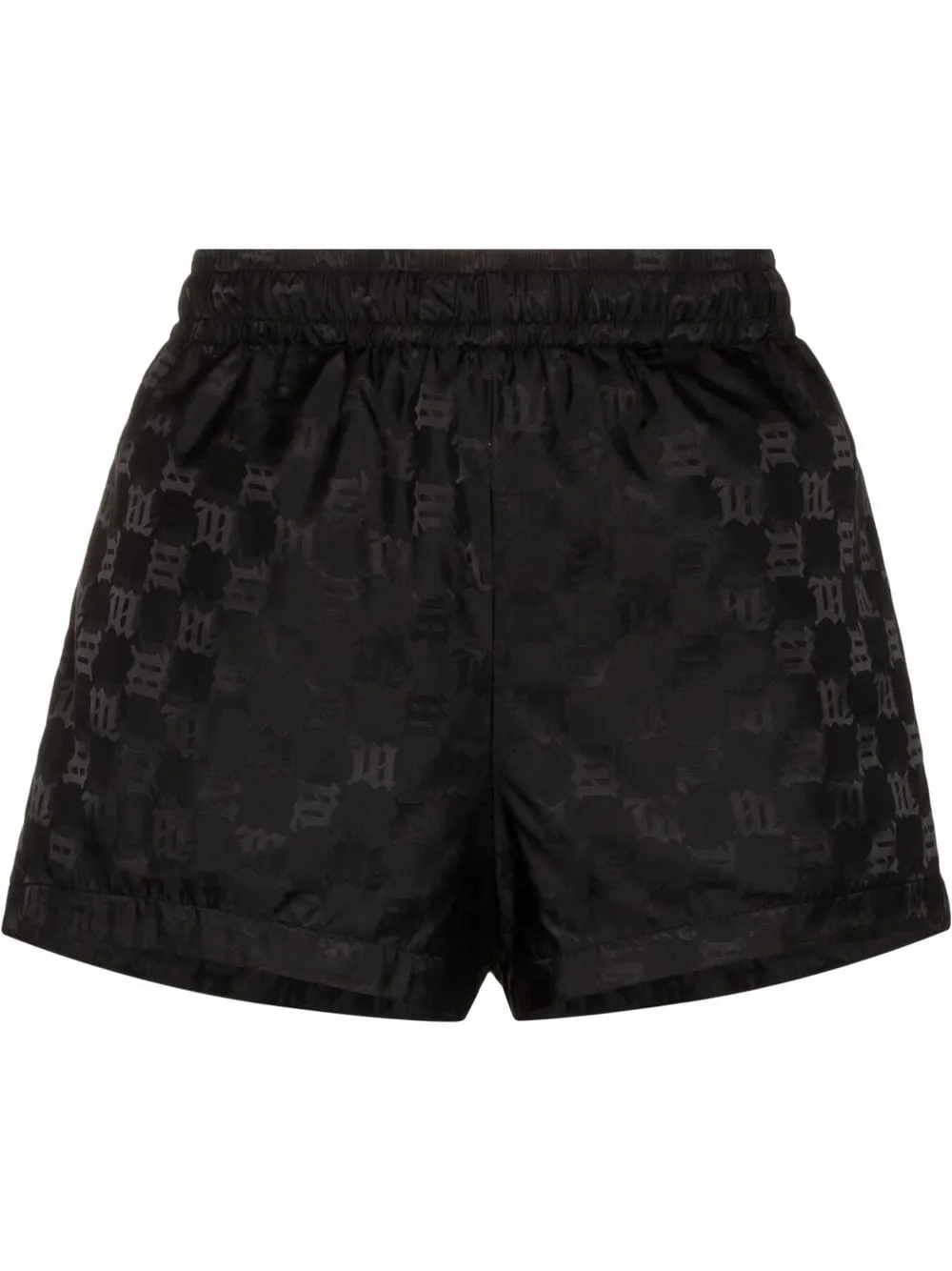 Image 1 of MISBHV monogram-print elasticated-waistband shorts