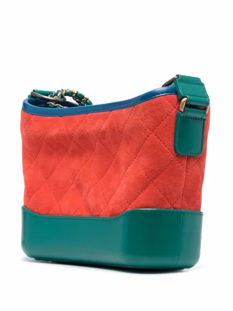 CHANEL Pre-Owned 2017 colour-block diamond quilted shoulder bag CHN4800C - 2