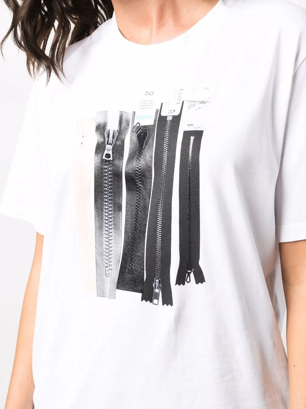 фото Mm6 maison margiela футболка с принтом