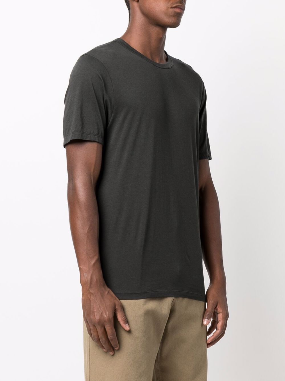 Shop James Perse Short-sleeved Cotton T-shirt In Grau