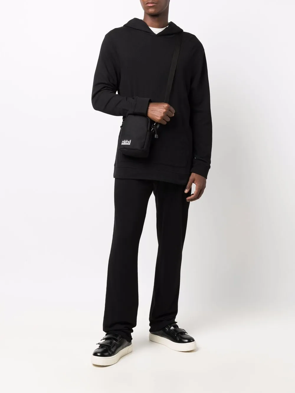 James Perse Katoenen hoodie - Zwart
