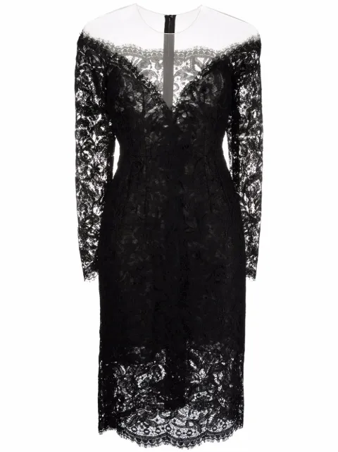 Dolce & Gabbana lace-detail mini dress F6R0ATFLMOK - 0