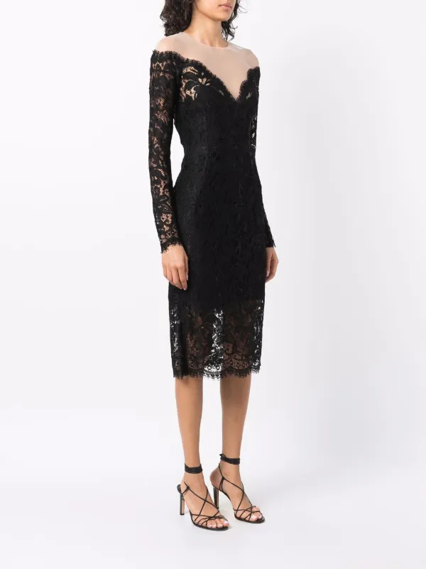 ワンピース Dolce & Gabbana lace design mini dress 23602240_54231682_600.jpg