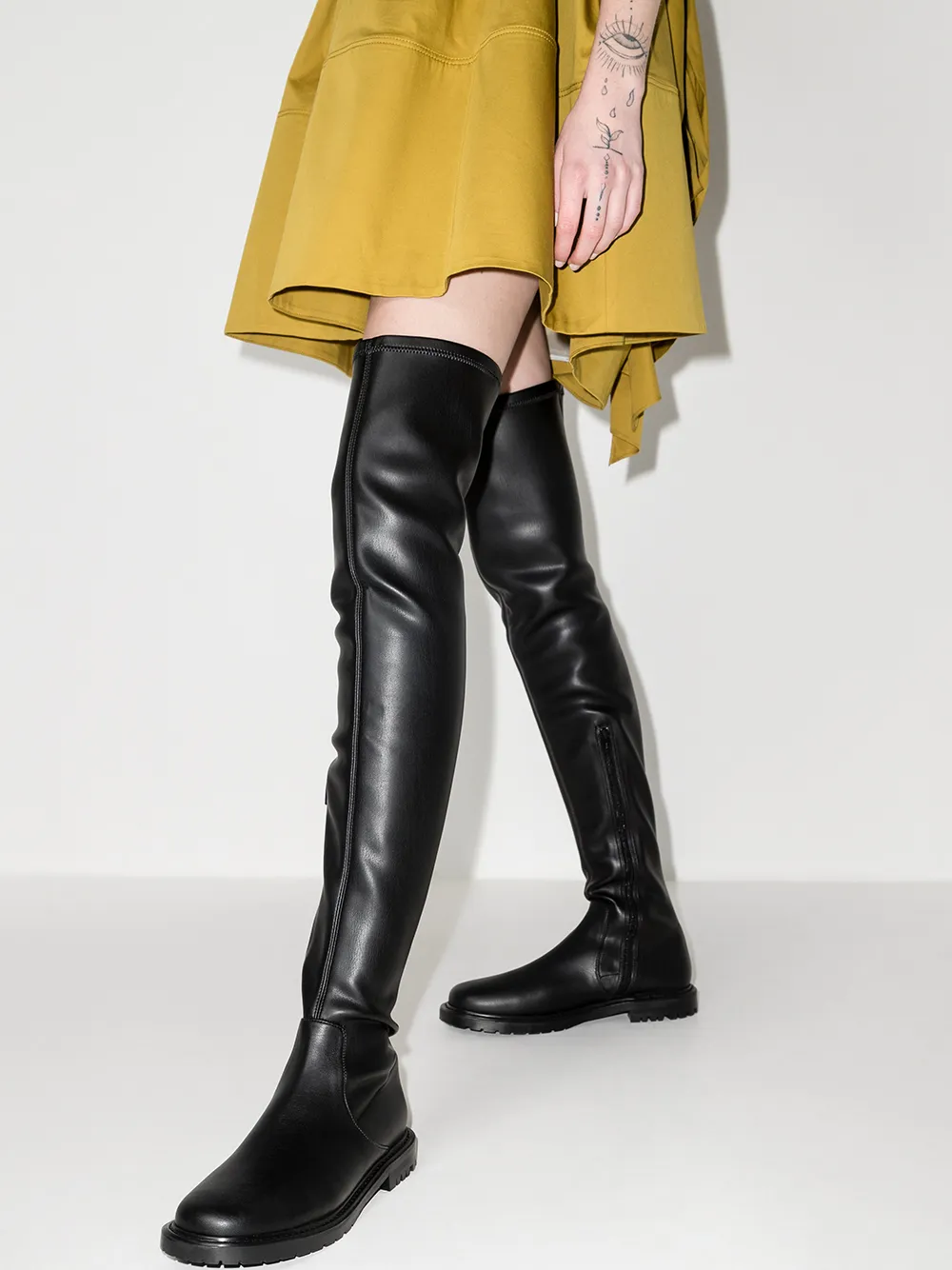 STAUD Belle overknee laarzen - Zwart