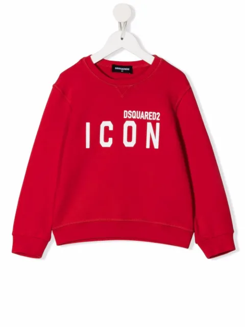 DSQUARED2 KIDS Icon-print long-sleeved sweatshirt