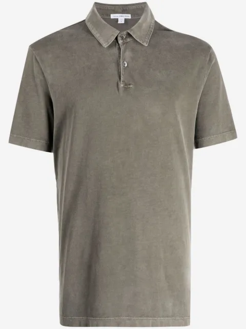 James Perse short-sleeved supima cotton polo shirt