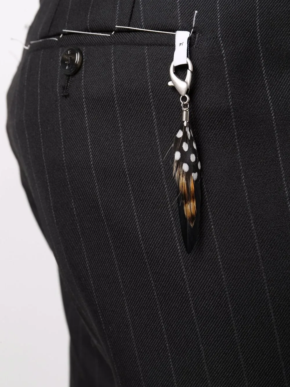 фото Pt01 брюки кроя слим в тонкую полоску