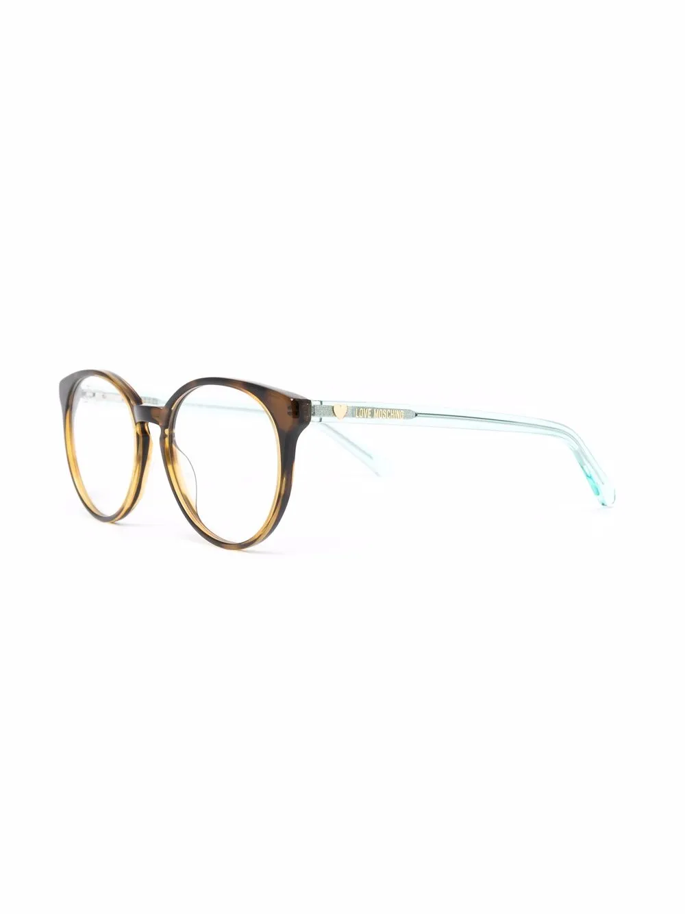 Love Moschino Bril met rond montuur - Bruin
