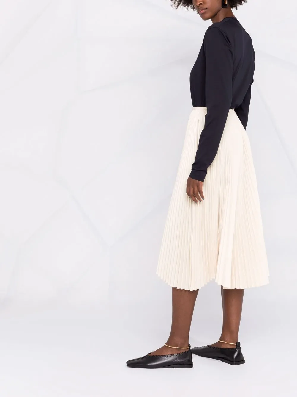 фото Jil sander футболка из джерси с длинными рукавами