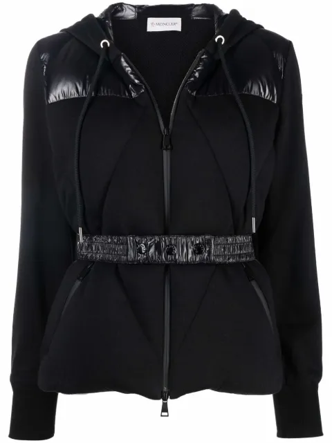Moncler هودي بسحاب وحزام
