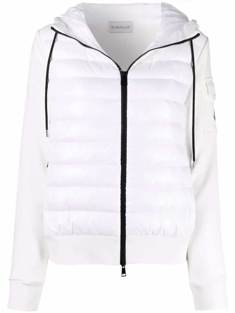 фото Moncler стеганое худи на молнии