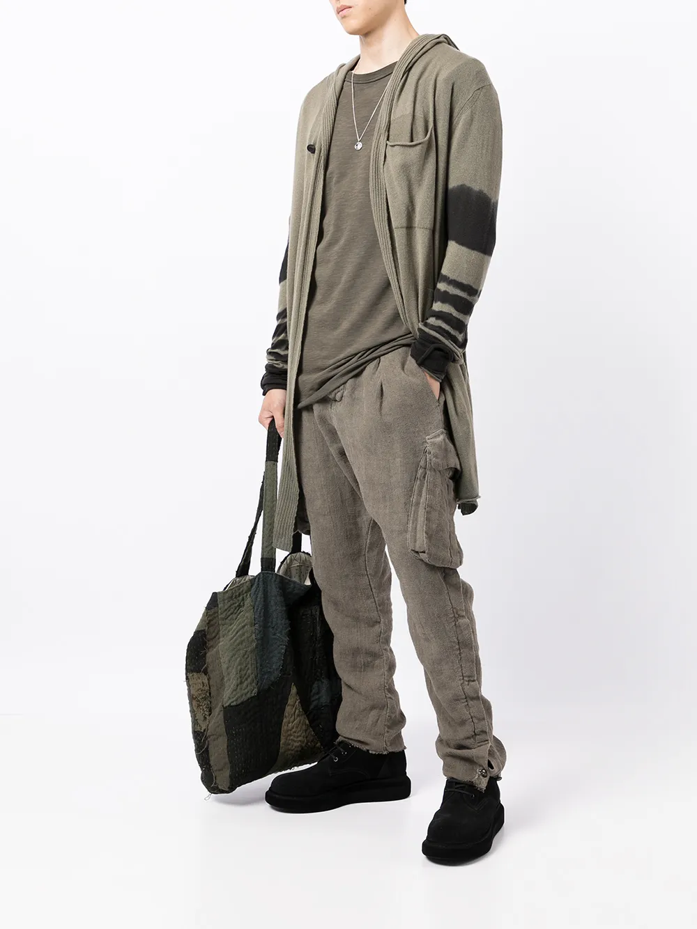 Masnada Vest met tie-dye print - Bruin