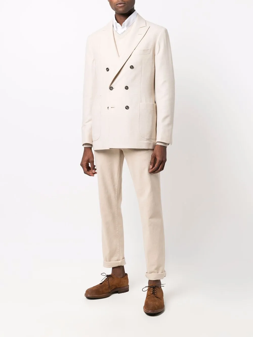 Brunello cucinelli double breasted blazer sale