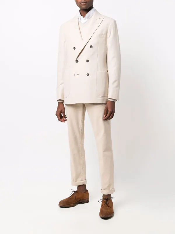 Brunello cucinelli double breasted blazer online