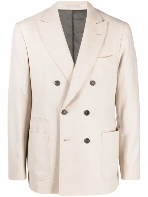 Brunello Cucinelli blazer con doble botonadura 