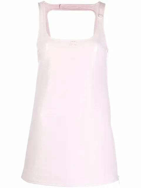 Courrèges vestido corto sin mangas