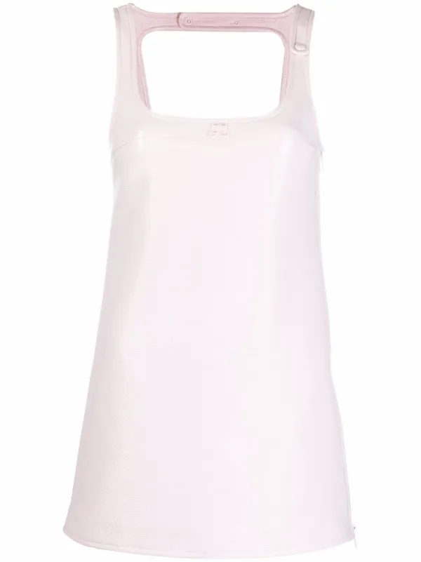 Courrèges クレージュ エナメル ノースリーブ ミニドレス ワンピース Courrèges クレージュ エナメル ノースリーブ ミニドレス ワンピース