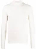 Courrèges roll neck jumper - White